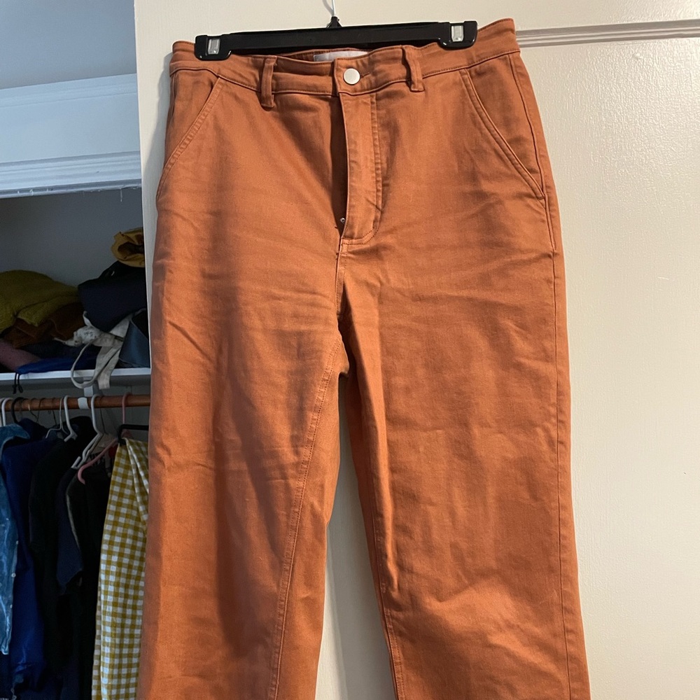 Everlane straight leg crop cocoa brown 10